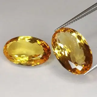 2 pcsCitrien - 20.21 ct