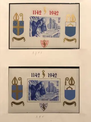België 1942/1948 - Orval Blokken Klein - Curiositeiten : Verkeerde / Verwisselde opdruk - BL7, 8, 10 - Cu