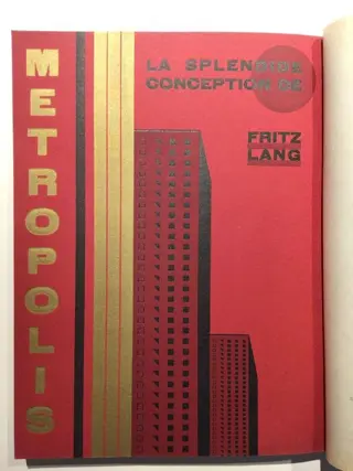 Roger de Valerio - Fench art deco book Metropolis poster