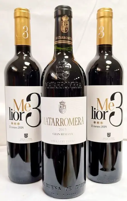 2015 Bodega Matarromera, Gran Reserva &amp; 2018 Melior 3