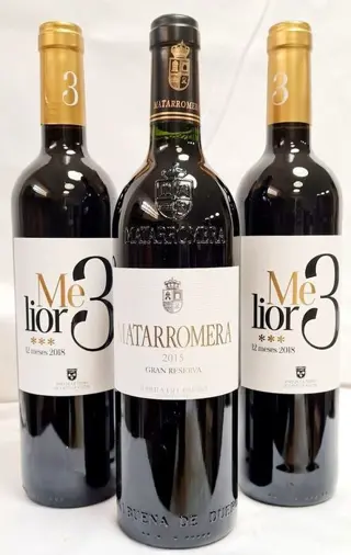 2015 Bodega Matarromera, Gran Reserva &amp; 2018 Melior 3