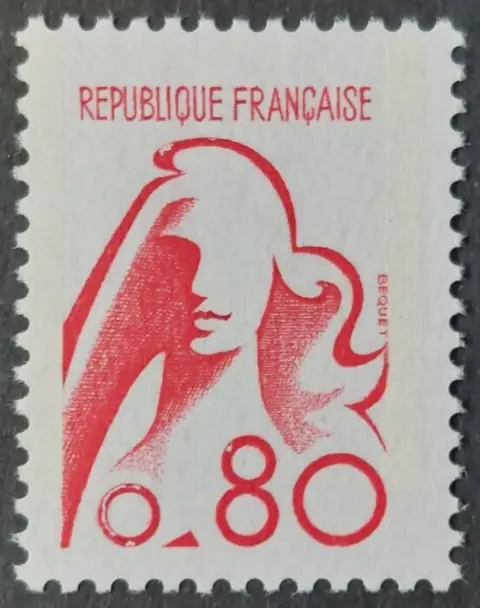 Frankrijk 1975 - ‘Marianne de Bequet’, 80 centimes vermilion red - Yvert 1841B