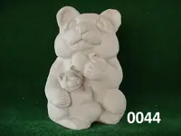 Panda beer met baby beer groot beeld