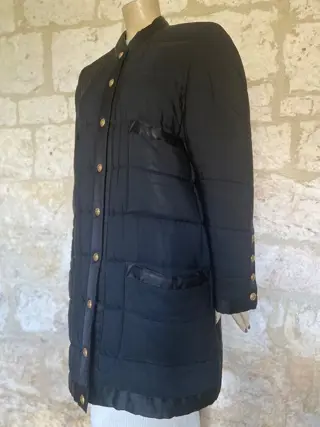 Chanel - Boutique 1990s Puffer Silk Coat Jas