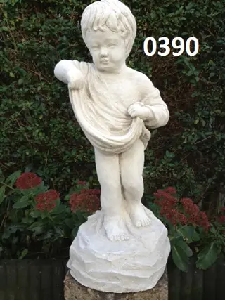 Jongen met lege doek.