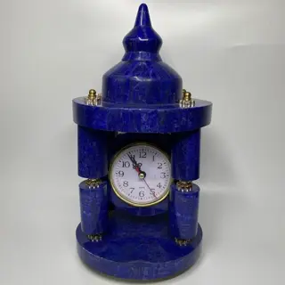 Grote Handgemaakte Lapis Lazuli Klok - 4.233 Gram -