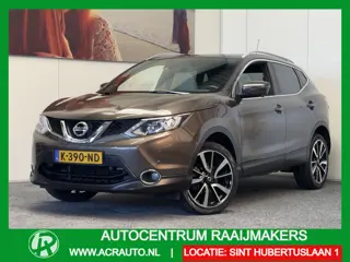 Nissan QASHQAI 1.6 TEKNA PANORAMADAK LEDER/ALCANTARA NAVIGATIE 360 CAMERA CRUISE CONTROL STOELVERWAR