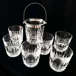 Set ijsbakje met 6 Arqués Cristal glazen (7) - Kristal