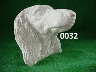 Spaniel kop voor op te hangen. nr 0032