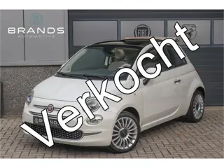 Fiat 500C 0.9 TwinAir Lounge Dualogic Parelmoer Leder Vol opties Garantie