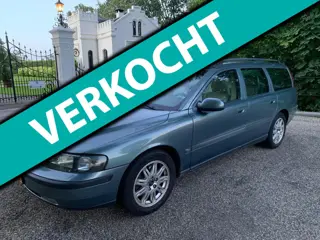 Volvo V70 2.4 T Geartronic Comfort Elegance Leder El. bed LV stoel, 3e bank, 7-pers, Thaak, Blijvend