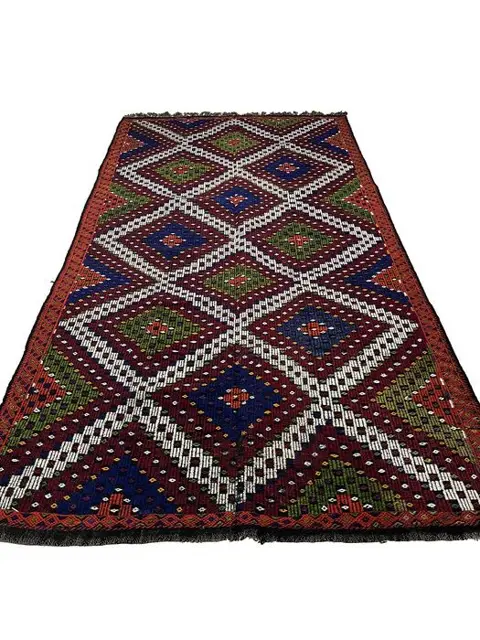 Anatolian Usak - Handwoven Oversize - Kelim - 380 cm - 210