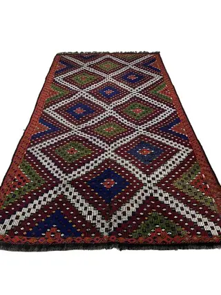 Anatolian Usak - Handwoven Oversize - Kelim - 380 cm - 210