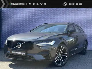 Volvo V90 2.0 T8 Plug-in hybrid AWD Ultra Dark | Gelaagd glas | Trekhaak | Luchtvering | Bowers & Wi