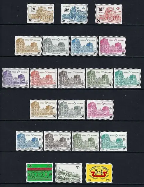 België 1970/1987 - Spoorweg , volledige reeksen nrs 404P3/465 - OBP/COB