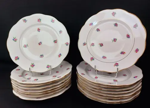 Limoges - Dinerborden (17) - Romantisch - Porselein