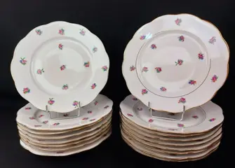 Limoges - Dinerborden (17) - Romantisch - Porselein