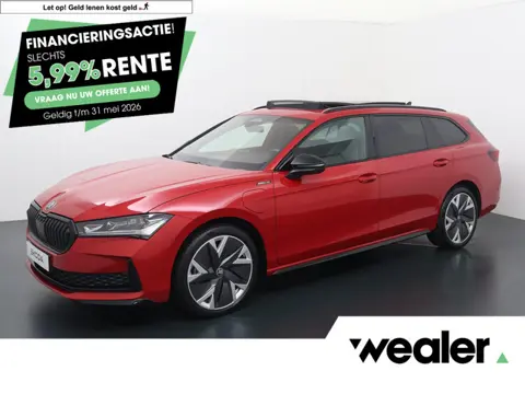 Skoda Superb Combi 1.5 TSI PHEV Sportline Business | 204 PK | SoH 100% | Trekhaak wegklapbaar | Pano