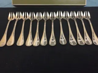 Christofle - Oesterservies (12) - Verzilverd - ALBI