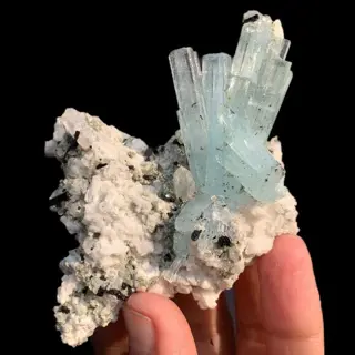 Aquamarijn kristallen cluster Exemplaar - 9.2×6.2×2.2 cm -