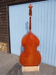 CONTRABAS EBERHARD MEINEL 1980+stok/HOES/ELEMENT en standaar