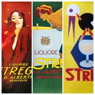 Marcello Dudovich, Fortunato Depero - Liquore Strega -