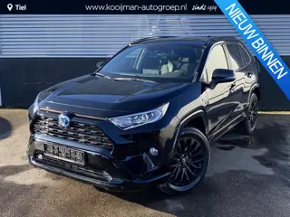 Toyota RAV4 2.5 Hybrid AWD Black Edition Navigatie, JBL, Stoelverwarming, Parkeersensoren, Elek. bes