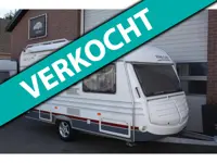 Home-car 403H Garantie, 4 Persoons, Voortent, Vaste Luifel, Kachel, Midden Keuken, Vast Toilet.