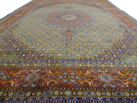 Moud met Zijde - Cleaned Carpet - 350 cm - 250 cm