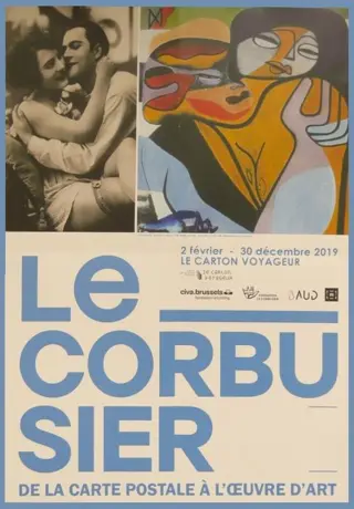 Le Corbusier - Affiche originale d'exposition - De la carte