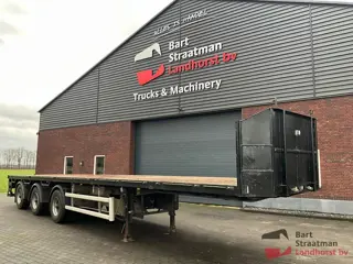 Floor FLO-17-30S2 3 assige platte trailer 2e & 3e as gestuurd. BS1875