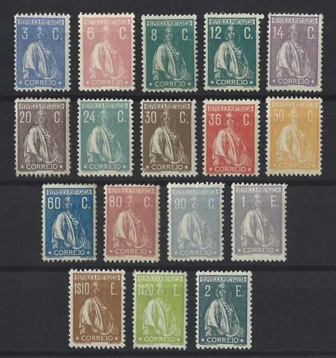 Portugal 1920/1922 - Ceres complete set - Mundifil 235/51