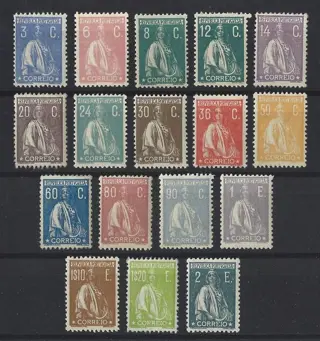 Portugal 1920/1922 - Ceres complete set - Mundifil 235/51