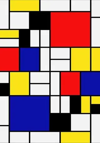 Mondrian(after) - Abstracto Geometrico - Mural Big Size XXL