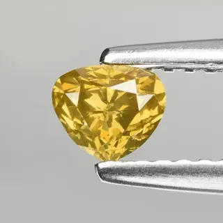 Diamanten - 0.40 ct - Peer - I1- Fancy Yellow-Brown -