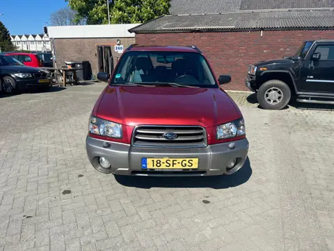 Subaru Forester 2.0 AWD X ecc automaat lm velg klein deukje in motorkap en rechter voorscherm blanke