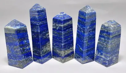 Lapis Lazuli met de hand gesneden Torens - 109×27×22 mm -