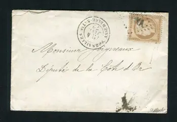 Frankrijk 1872 - Rare local letter from the National Assembly with a n° 59 - ASNA postmark