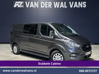 Ford Transit Custom 2.0 TDCI 170pk L2H1 Dubbele Cabine Euro6 Airco | 6-Zits | 2x zijdeur | Apple Car