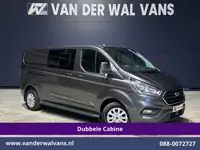 Ford Transit Custom 2.0 TDCI 170pk L2H1 Dubbele Cabine Euro6 Airco | 6-Zits | 2x zijdeur | Apple Car