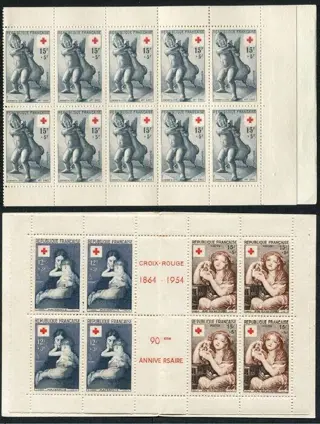 Frankrijk 1954/1955 - Red Cross booklets n° 2003 and 2004 - Yvert&Tellier