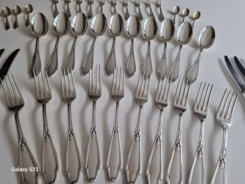 Deetjen - Bestek (46) - Art Deco - Verzilverd