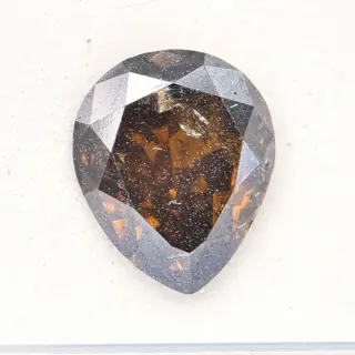 1 pcs Diamant - 2.14 ct - Peer - Natural Fancy Deep Orangy