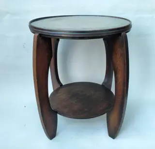 Rooktafeltje met gasplaat en koperen rand (1)