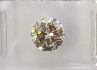 Diamant - 1.64 ct - Rond - Fancy Brownish Gray - SI2 - No