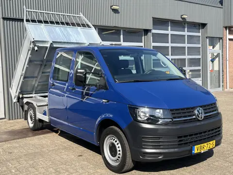 Volkswagen Transporter 2.0 TDI L2H1 DC Euro 6 Kipper open laadbak Airco trekhaak 2200kg trekgewicht 