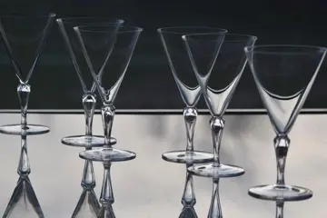 Val Saint Lambert - Groot glas (6) - Art Deco - Kristal -