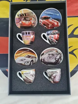 Decoratief object - Porsche Espressotassen limitierte