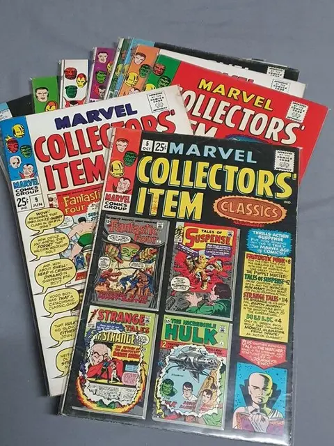 Marvel Collectors' Item Classics - lote de 10 comics en buen estado - (1966)