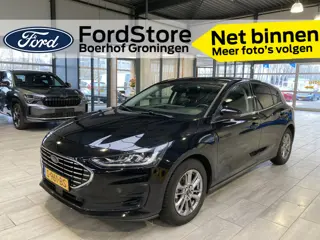 Ford Focus EcoBoost Hybrid 125 pk Titanium | Groot scherm I Sync 4 I Climate I Navi I Cruise | Apple